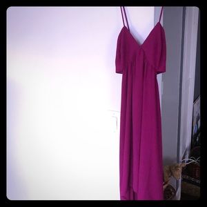 Express high to low cut out dress